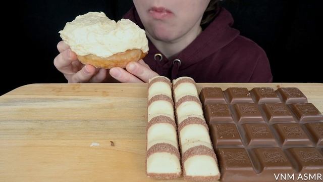 ASMR Cheesecake Mousse Donut, Snickers Peanut Brownie Ice Cream, Magnum, Ritter Sport, Kinder Bueno смотреть онлайн