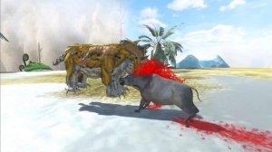 DAEODON vs SMILODON - Animal Revolt Battle Simulator