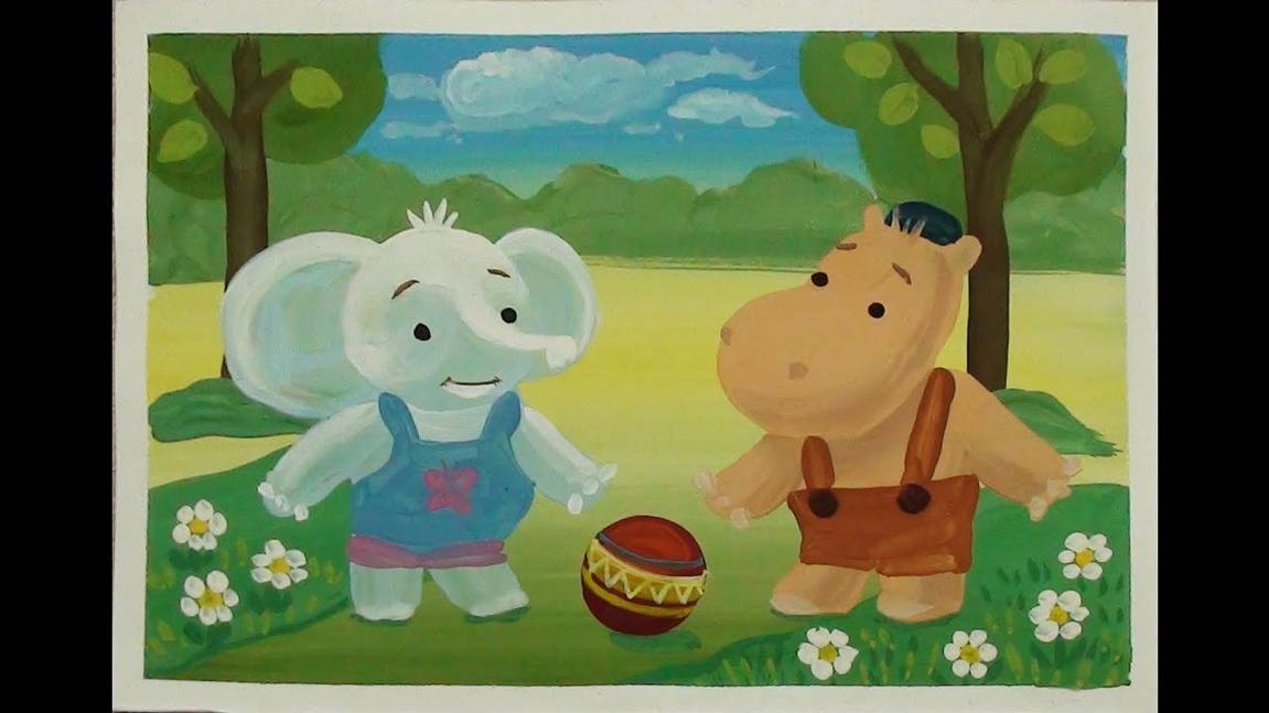 Как нарисовать Тиму и Тому легко, поэтапно гуашью. смотреть онлайн