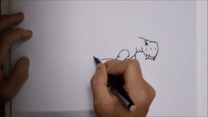 Vẽ con vật #201: Vẽ Thằn lằn xẻng (động vật thời tiền sử) | How to draw a Lystrosaurus