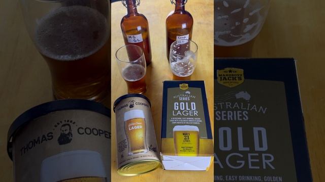 Mangrove Jacks Gold Lager vs Thomas Coopers Golden Crown Lager