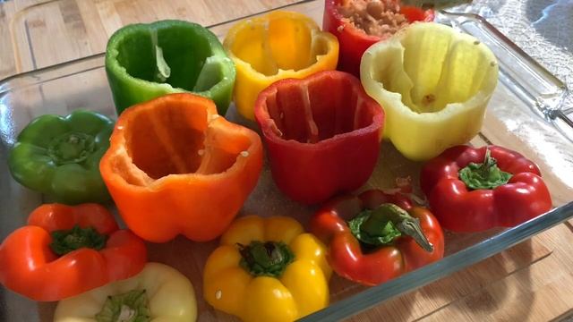 Spicy, Stuffed, & Baked Bell Peppers Recipe | Urdu & Hindi | Lazzat Hi Lazzat