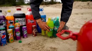 Variety of Mentos vs Big Coca-Cola & Fanta Flavors, Mtn Dew, Chupa Chups, Sprite in Underground