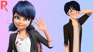 Маринетт и Адриан стали  Противоположного пола