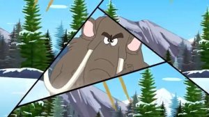 5 Woolly Mammoths by Ray Ray's World with Howdytoons