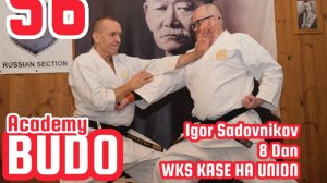 BUDO ACADEMY 56 SADOVNIKOV  IGOR 8 DAN WKS KASE HA UNION