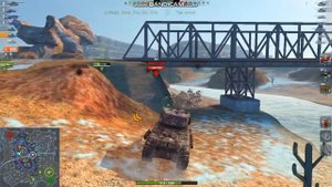 WoT Blitz   Обзор танка M6A2E1 EXP (Гусь) взводный заезд