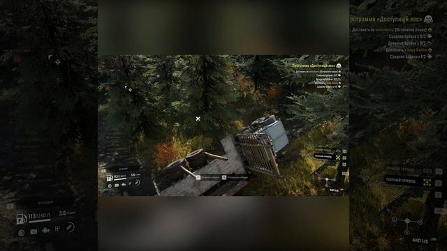 Читер на лесовозе в Snowrunner смотреть онлайн