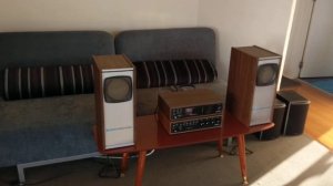 Akai Jet Stream SW-35 Speaker with Sony TA-70 Amp