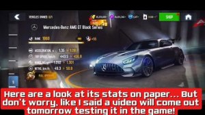 [ Asphalt 8 ] IT’S HERE!!!  |  FIRST Look  /  Mercedes-Benz AMG GT Black Series 🖤