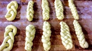 Обучение плетению от 1 до 5 жгутов из дрожжевого теста в косички