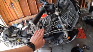 BMW R1100RT Brake Line Replacement
