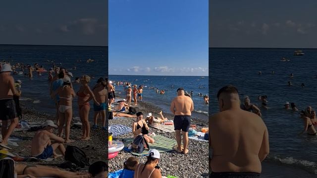 АДЛЕР. ПЛЯЖ МАНДАРИН. 30 ИЮЛЯ. #beach. #море. смотреть онлайн