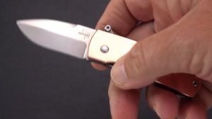 Boker Shamsher:  Tiny Auto Knife with Copper Scales & Snappy Action!