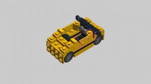 LEGO Small Yellow Roadster MOC Building Instructions