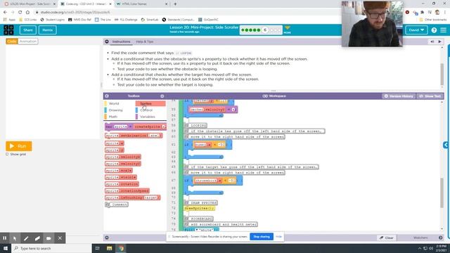 CSD Unit 3: Lesson 20 - Mini-Project: Side Scroller