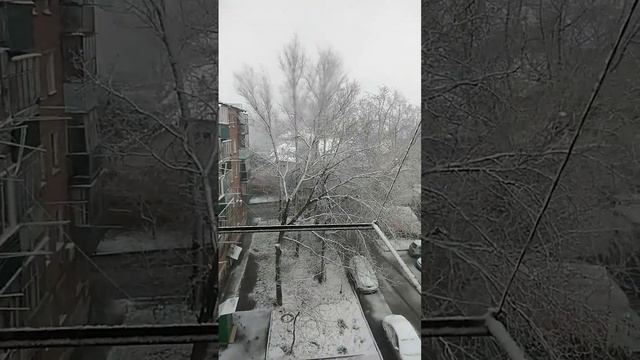 30 марта Ростов-на-Дону замело снегом / Снег в Ростове 30 марта