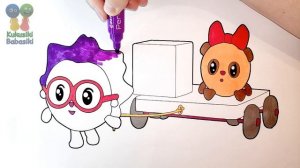 🎨 BabyRiki coloring book 🌈  We color BabyRiki Pandy and Chichi 🟣 Coloring book cartoon Baby Riki