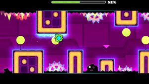 прохождение уровня airborne Robots на 3 монетки в гд.