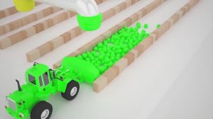 Учим цвета для детей Машинки, Мяч для детей, Уличные транспортные средства, меняющие цвет, Обучающие