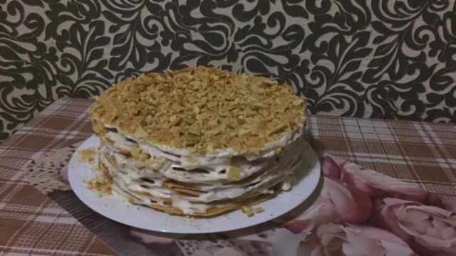 Медовик со сметанным кремом без духовки ? ЛЕГКО И ОЧЕНЬ ВКУСНО ?.