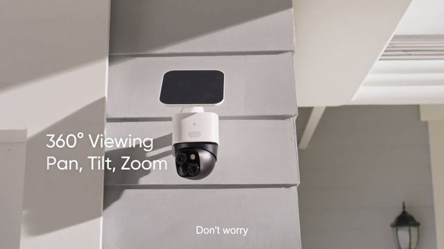 Introducing eufy SoloCam S340, Solar Powered Security Camera, Dual Cameras, 360° Detailed Coverage