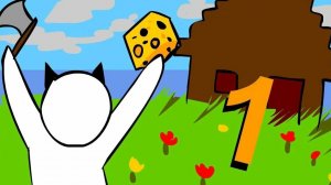 Майнкрафт Для Нубов , 1 серия Выживаем первые лве ночи [Официальный перевод]