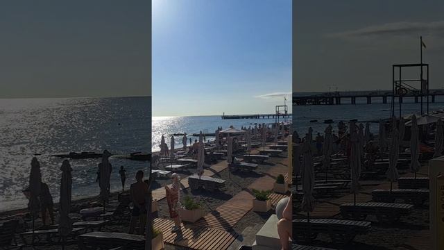 АДЛЕР. НАБЕРЕЖНАЯ. Пляж Чайка. 1 Июня. #beach. #море. смотреть онлайн