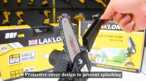 LANLONG lithium battery single hand electric chain saw #electric saw