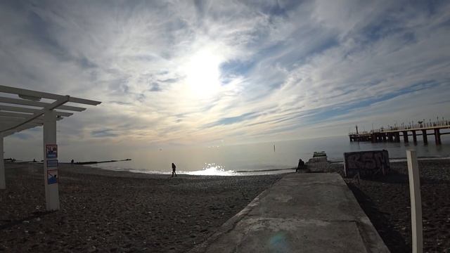 Адлер. Чёрное море ☼ Река Мзымта ..