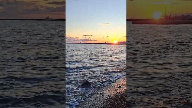 Чёрное море. Закат. Сочи. #море. #beach. смотреть онлайн