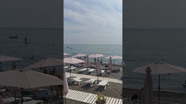 АДЛЕР. 8 ИЮНЯ. Пляж ЧАЙКА. МОРЕ. #beach. #море. смотреть онлайн