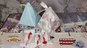 Оригами. Пирамида из бумаги. Коробочка для подарка