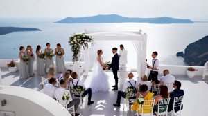 Katy & Darren wedding video clip | Dana Villas Santorini