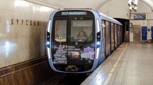 Новогодний состав 81-775 отправляется со станции Октябрьская (Кол) - 09.01.2025