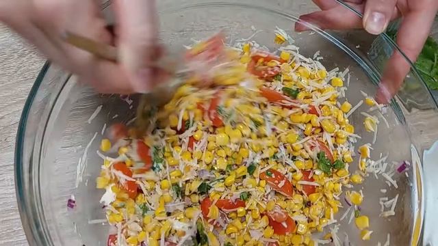 Everyone is Buying Canned Corn After Seeing This Delicious Idea! Corn Salad & Corn Hummus