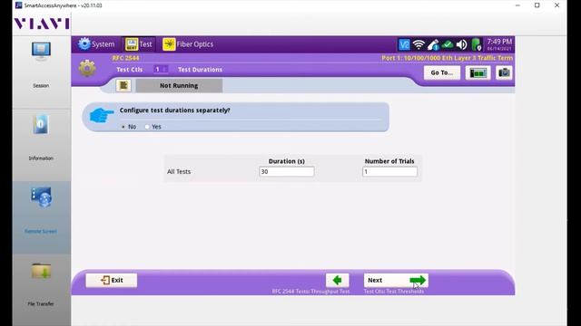Viavi T-Berd 5800 Setup and RFC 2544 Test смотреть онлайн