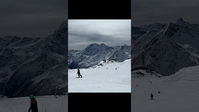 Первый раз с Эльбруса на сноуборде