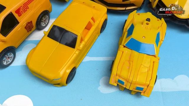 My Yellow Car | Biggest Bumblebee vs Underground robot Yellow - Mini Optimus Collection's
