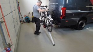 Thule Velospace XT on Mercedes Sprinter / Kabe Van and best bike cover ever!