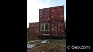 Процесс Стройки дома из Морских Контейнеров
