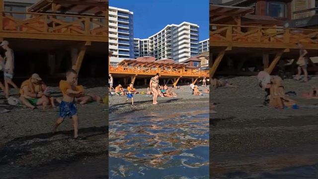 АДЛЕР. МОРЕ. ПЛЯЖ ЧАЙКА. 13 ИЮНЯ. #море. #beach. смотреть онлайн