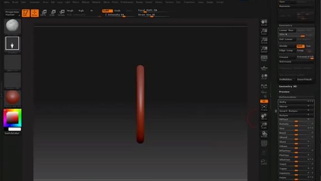 0032 Zbrush (making a ring)