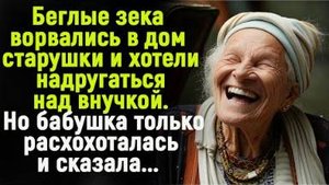 Беглые зеки ворвались в дом к старушке и хотели совершить страшное Но тут бабушка рассмеялась и...