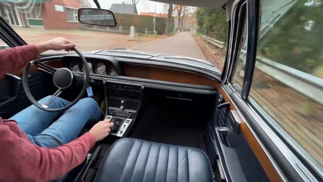 BMW 3.0 CSi Polaris over Marine Leather, A/C - Driving Video - Oldenzaal Classics