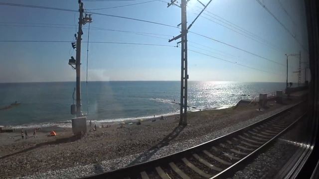ЕДЕМ В ОТПУСК ☼ МОРЕ ИЗ ОКНА ПОЕЗДА .. ОТ АДЛЕРА ДО ТУАПСЕ .. (продолжение следует ..)