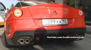 Ferrari 599 GTO master revving and very hard acceleration!! super sound!! 1080P*HD