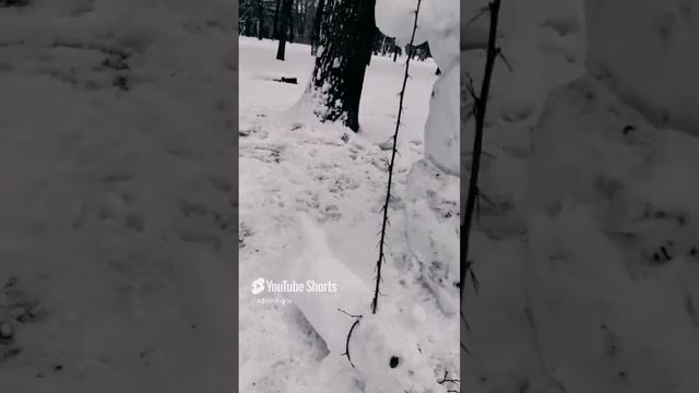 Снеговик–Почтовик и его собачка в парке Екатерингоф смотреть онлайн