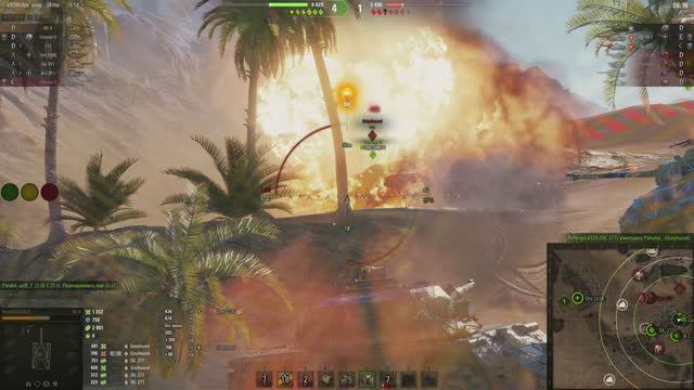 Наш Strv мог бы и раньше подъехать и помочь. 20250111 0218. ИС-4. Песчаная река.