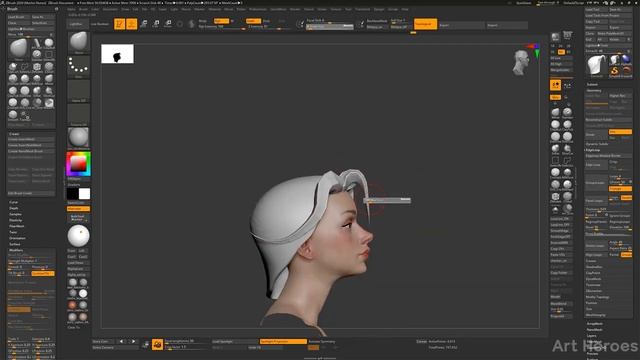 [FREE ZBRUSH TUTORIAL] How To Create Hair with IMM Brush